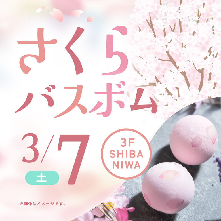 さくらバスボムをつくろう